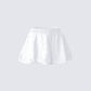 Hedi White Eyelet Bubble Mini Skirt product front
