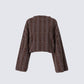 Larissa Brown Cable Knit Sweater product front