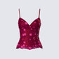 Macy Pink Lace Cami Top product front