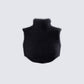 Ara Black Fuzzy Turtleneck Crop Topc product front