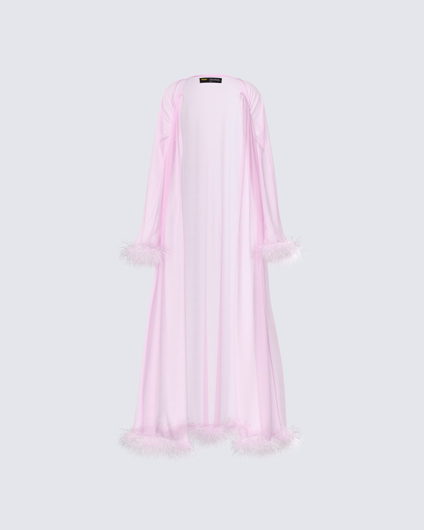 Maris Pink Feather Trim Robe product front