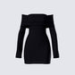 Abeni Black Sweater Mini Dress product front