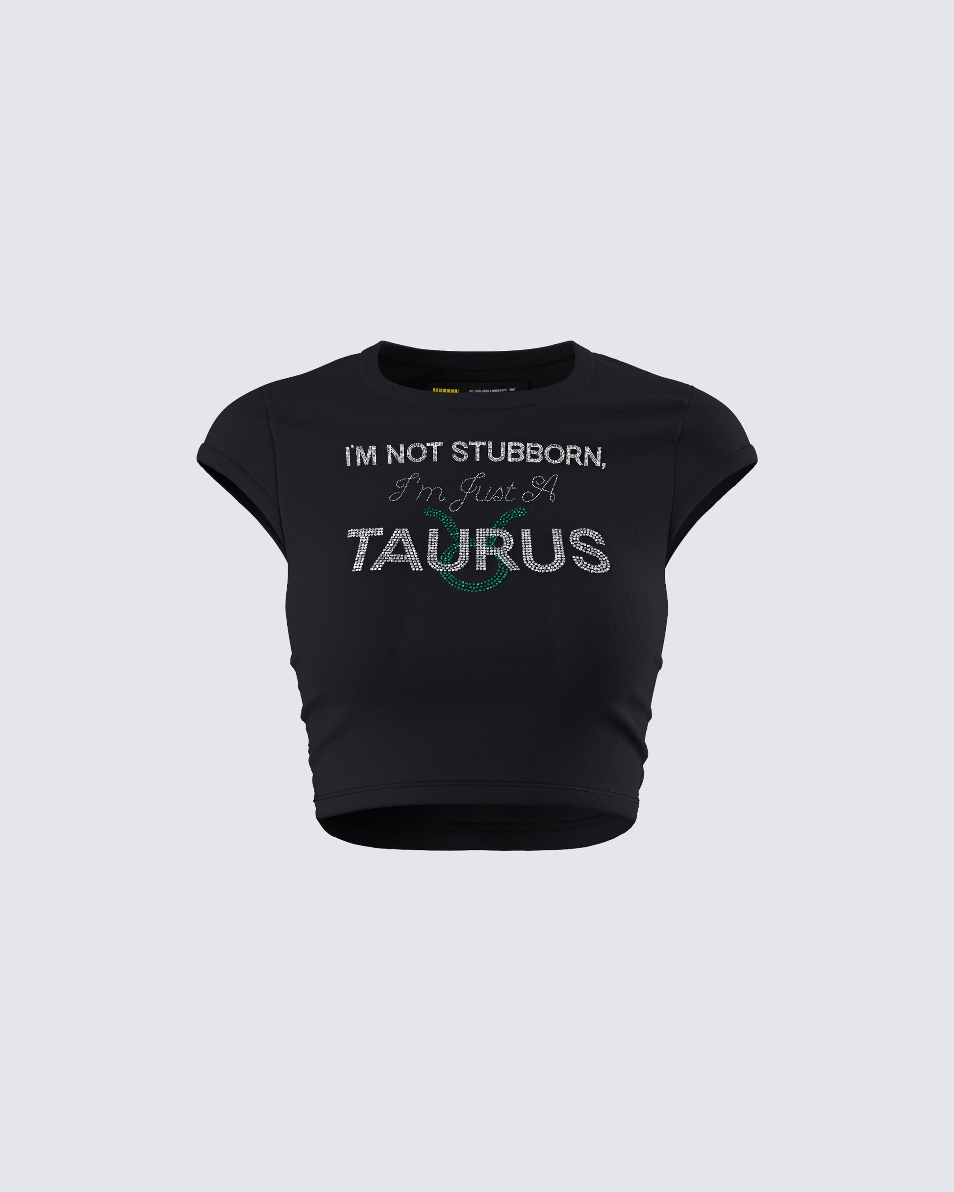 Amity Black Taurus Graphic Top product front