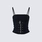 Serenity Black Denim Buckle Top
product front