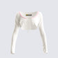 Cosette White Crop Top product front