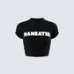 Monte Black Jersey Graphic Top product front