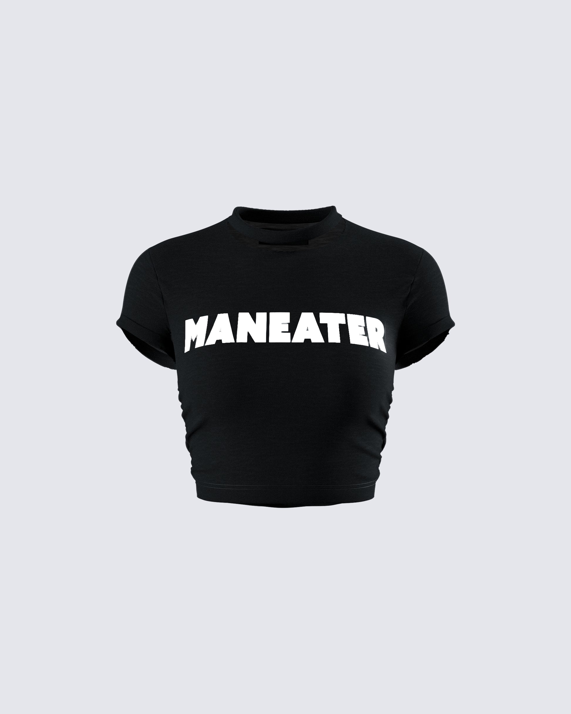 Monte Black Jersey Graphic Top product front