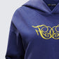 Kamilah Blue Acid Wash Hooded Sweater