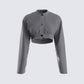 Svetlana Grey Sweater Cardigan 3d product front