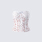 Zaya White Lace Corset Top product front