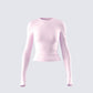 Vivi Pink Jersey Long Sleeve Top product front