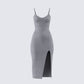 Ilana Grey Rib Sweater Dress product front