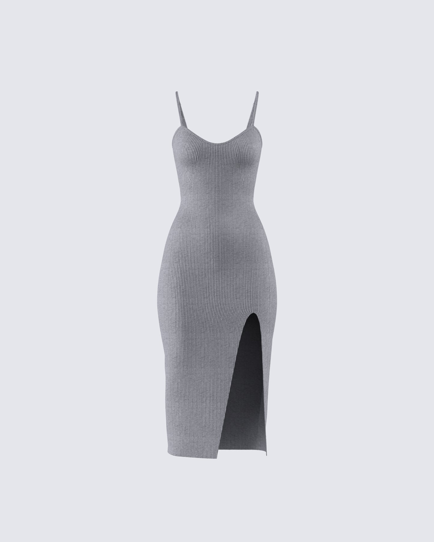 Ilana Grey Rib Sweater Dress product front