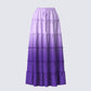 Zadie Purple Ombre Tiered Maxi Skirt product front