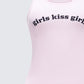 Joel Pink Ribbed Slogan Tank