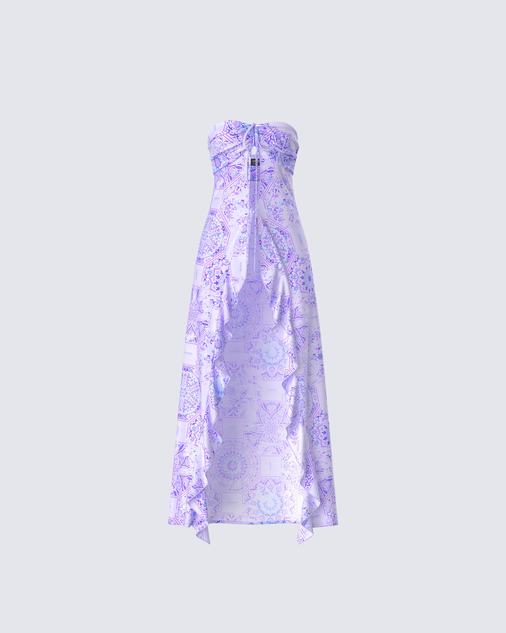 Sela Lavender Printed Midi Top product front