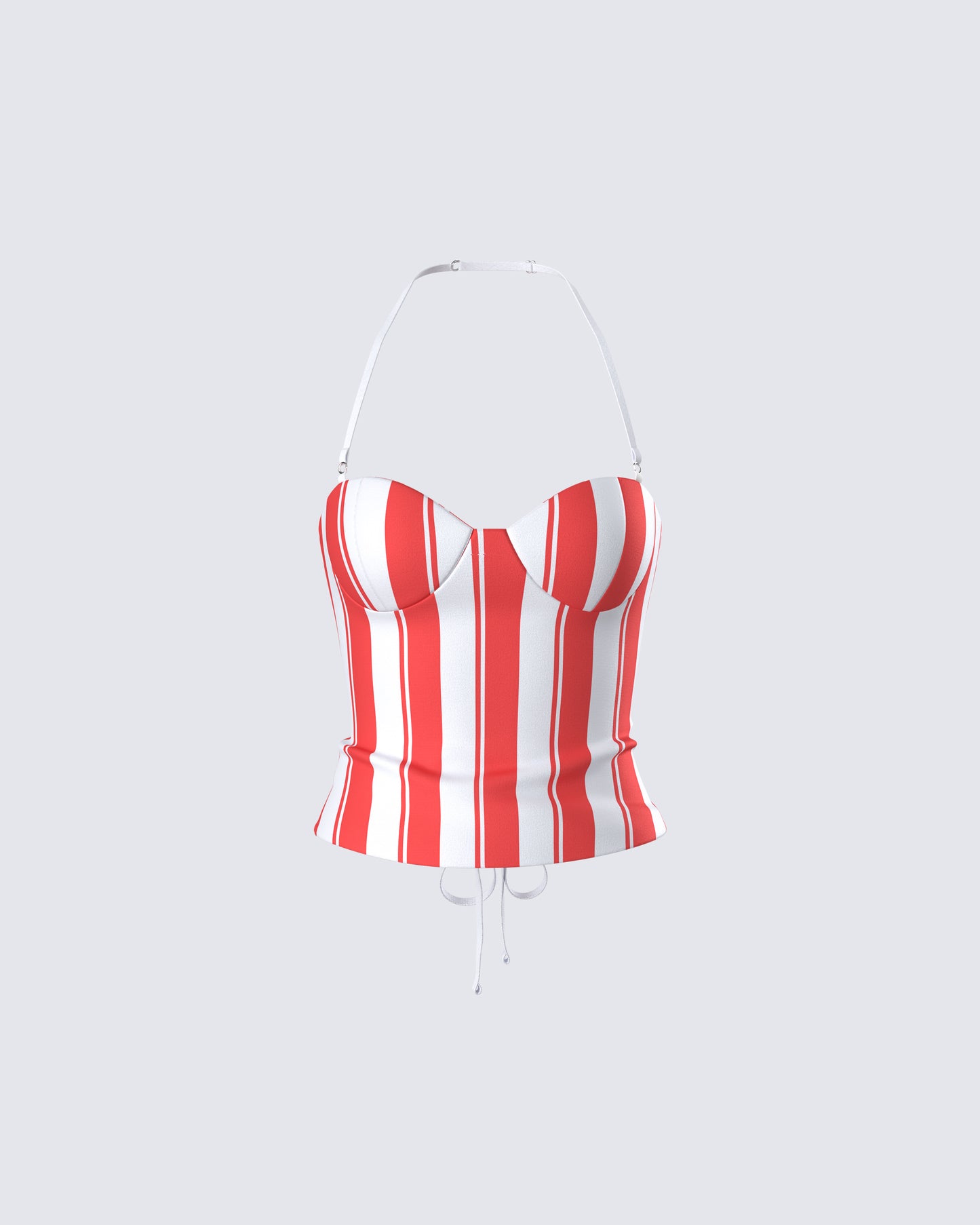 Risa Red Stripe Bustier Top product front
