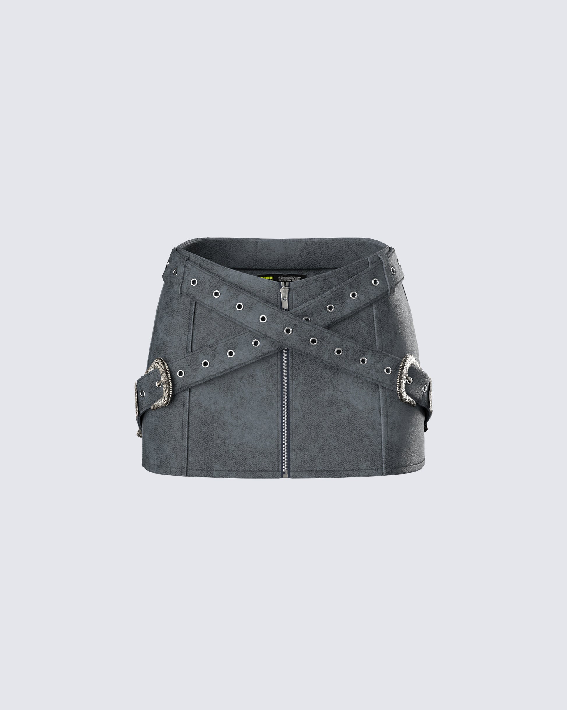 Eirene Vegan Leather Mini Skirt product front