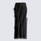 Sissy Black Ruffle Maxi Skirt 3d product front