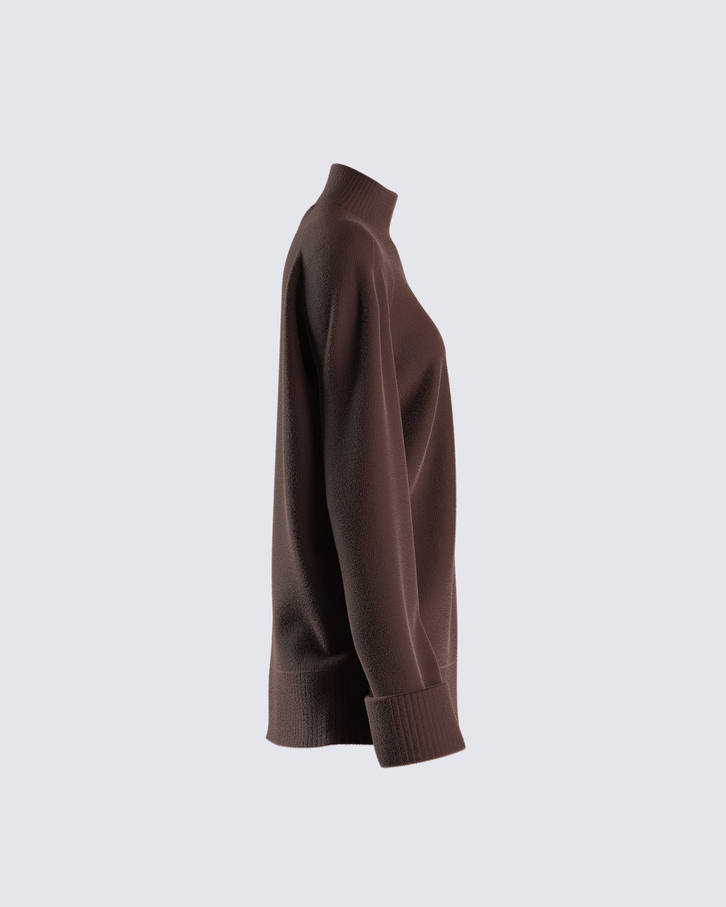 Zuri Brown Sweater Knit Top