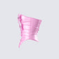 Rivi Pink Flower Corset Top