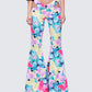 Kandi Printed Wrap Flare Pant model front