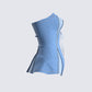 Liori Strapless Blue Denim Top