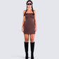 Maxine Brown Jersey Tube Dress model front