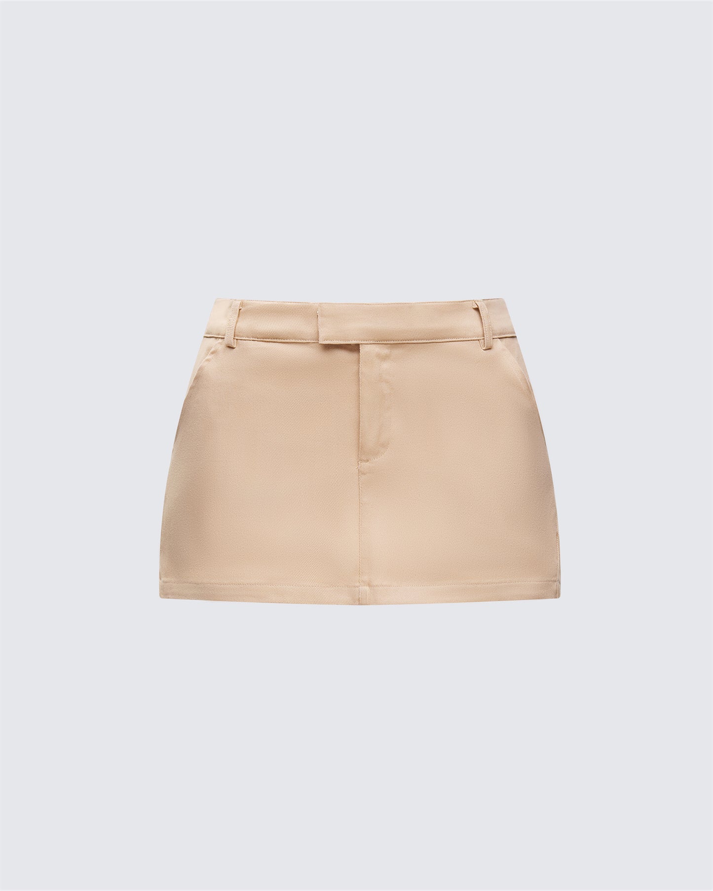 Harwell Tan Twill Mini Skirt 3d product front