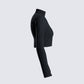 Travis Black Sweater Knit Top
