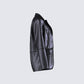 Nika Black Vegan Leather Blazer