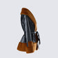 Kalilah Black Faux Leather Coat