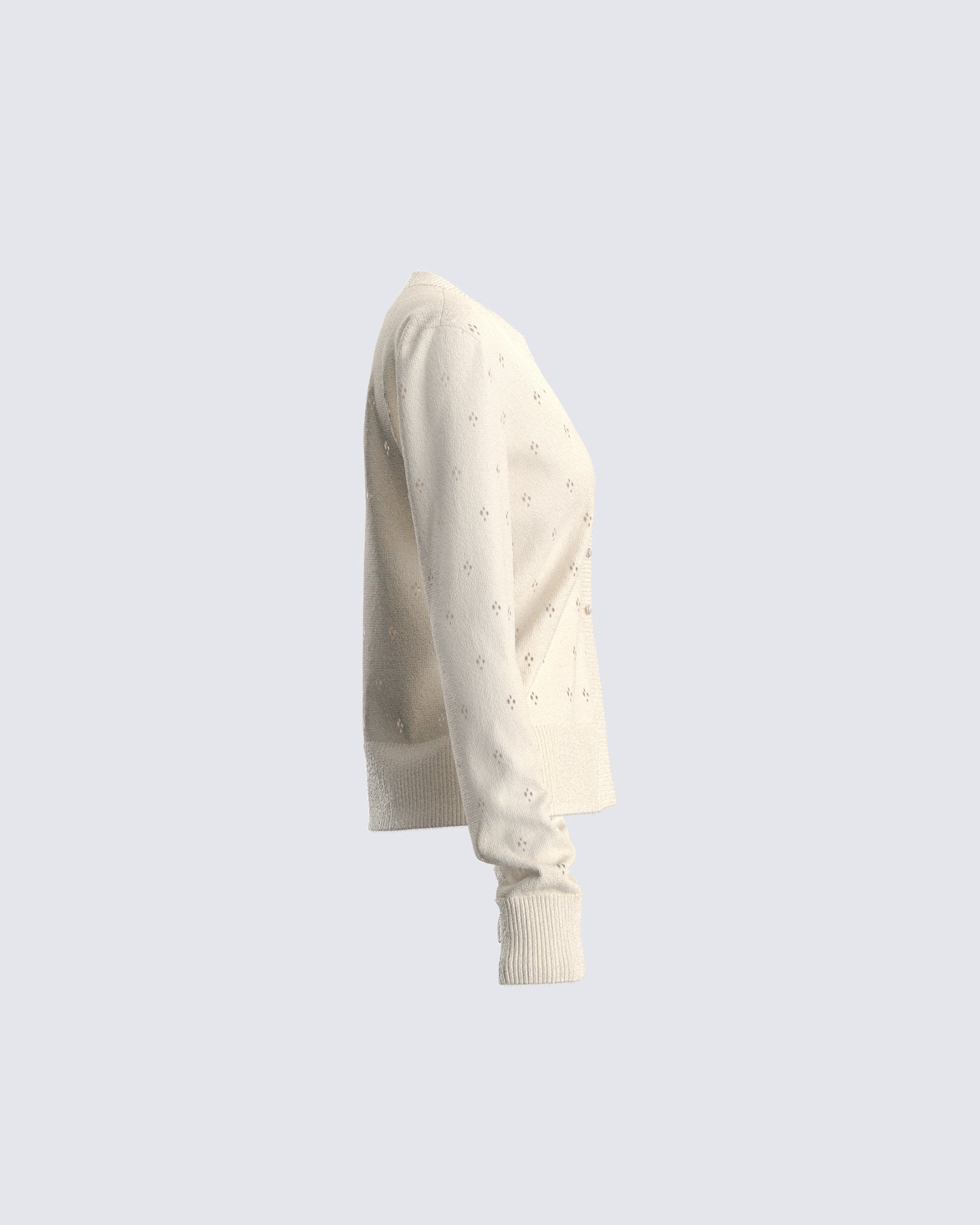 Dove Ivory Sweater Knit Cardigan