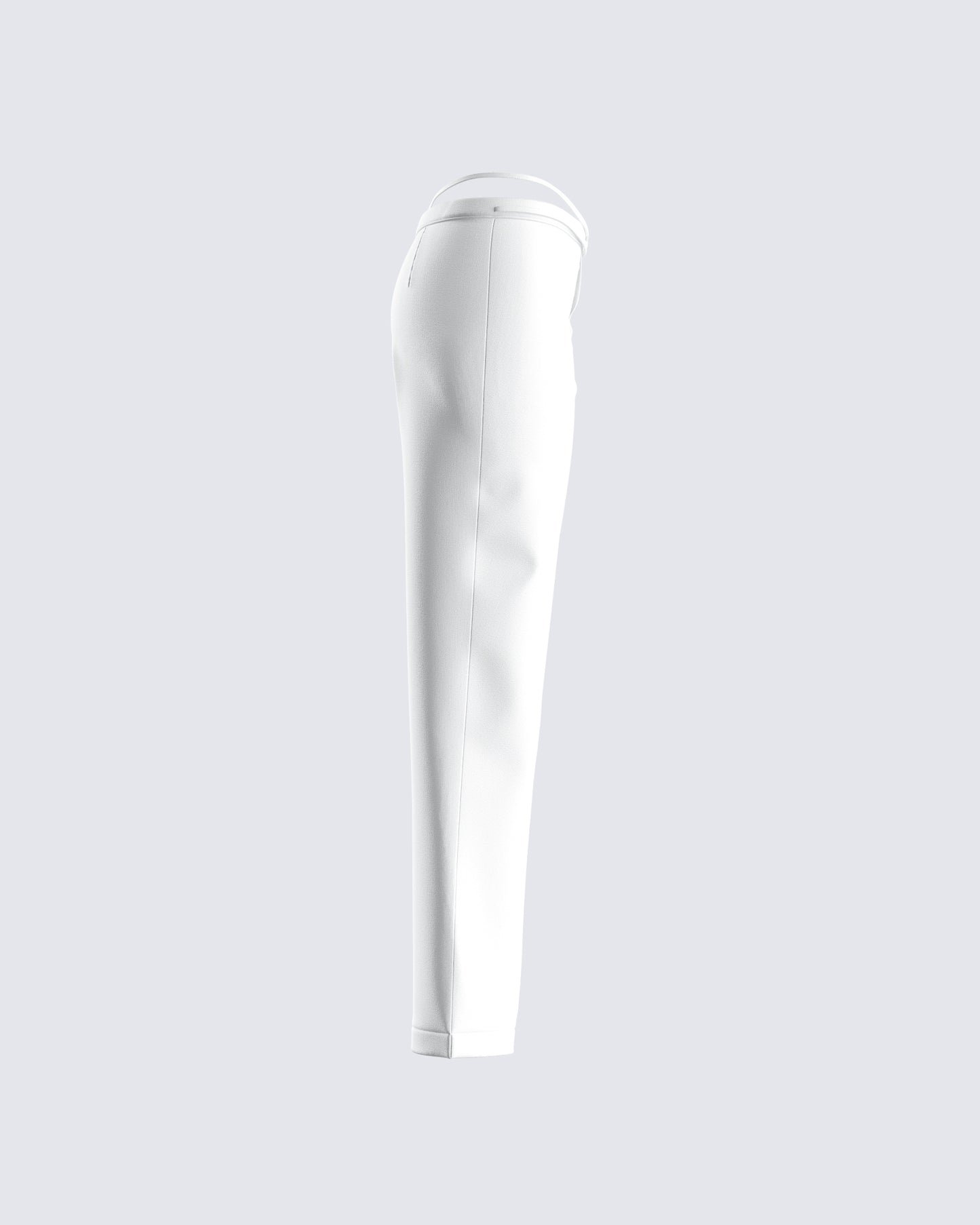 Bessie Ivory Low Rise Tie Pant