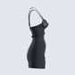 Maria Black Satin Bustier Dress