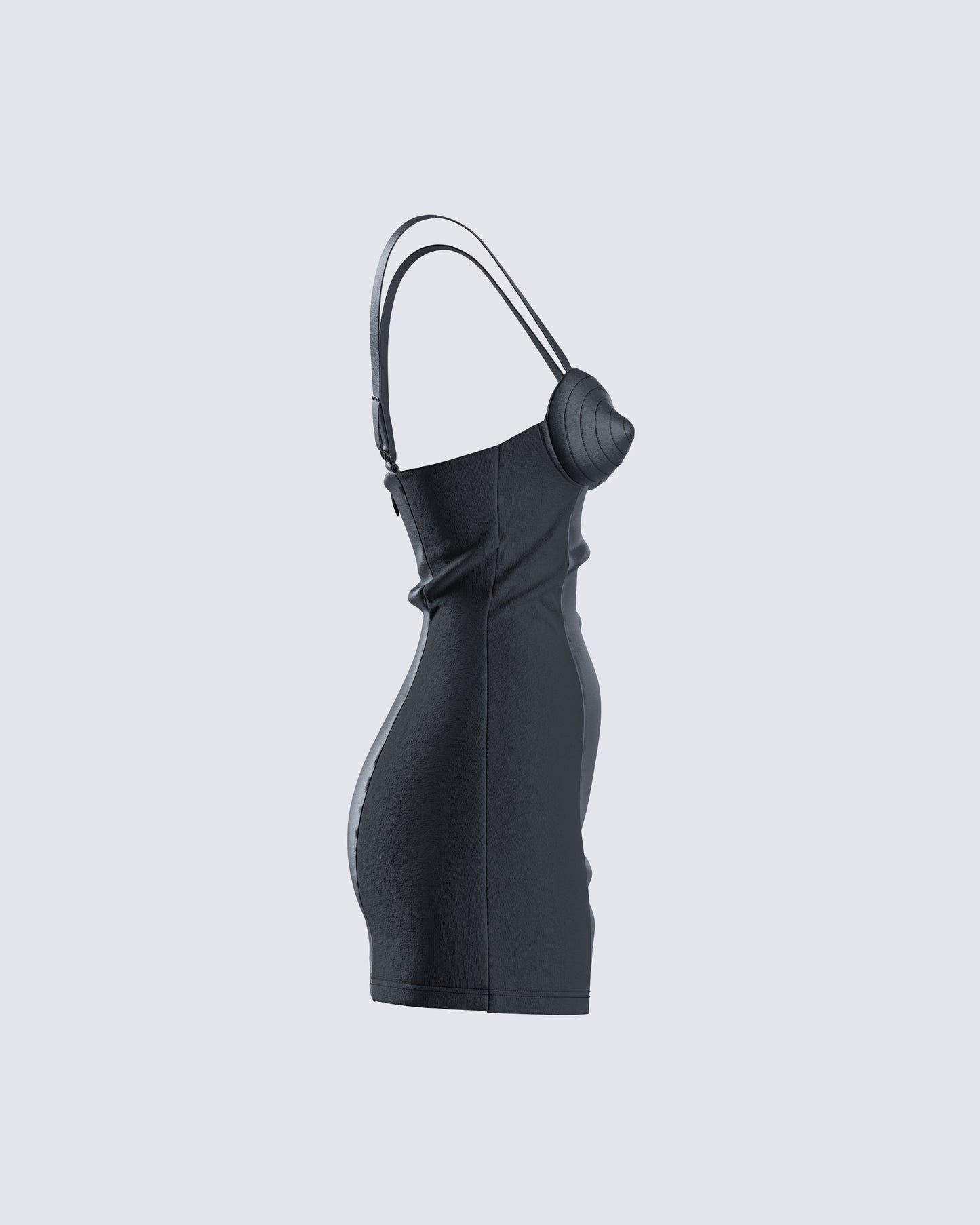 Maria Black Satin Bustier Dress