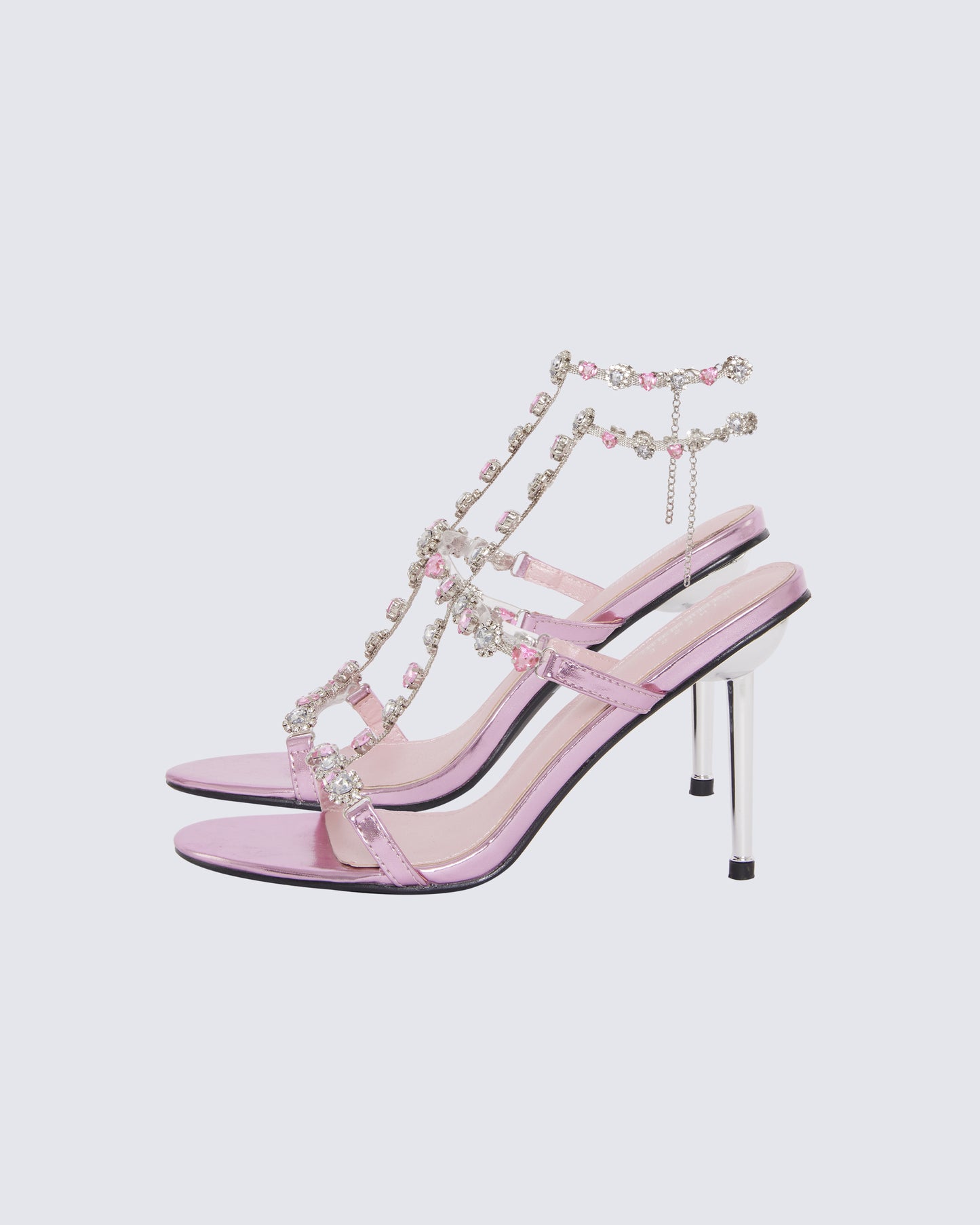 Nikki Pink Jewel Stiletto Heel