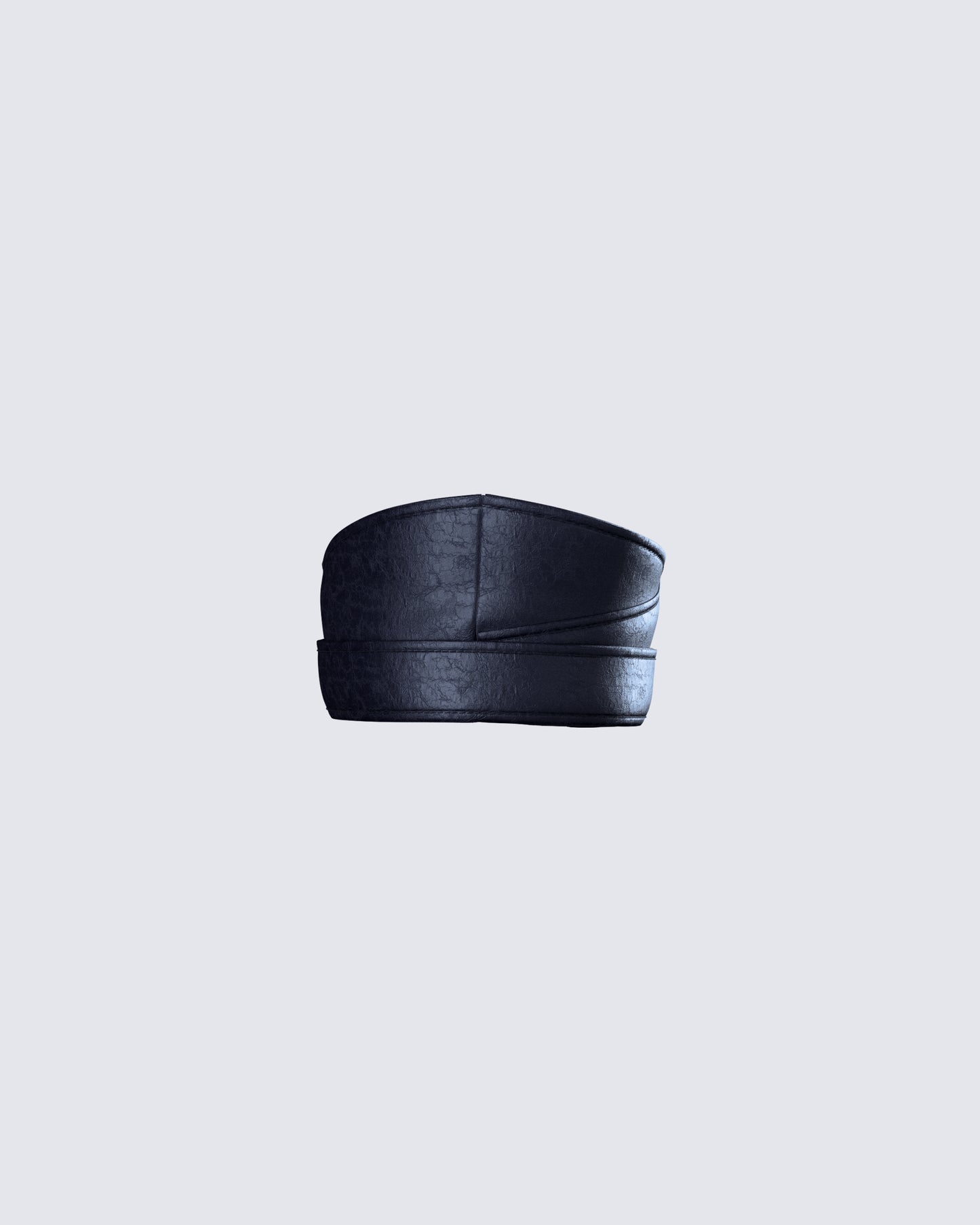 Lola Black Faux Leather Belt