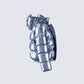 Azalea Blue Metallic Puffer Jacket