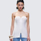 Kinsey Ivory Sweater Knit Tube Top model front