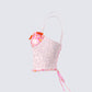 Ana Multi Floral Lace Bustier Top