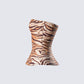 Juliana Brown Tiger Print Top