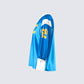 Bea Blue Graphic Sports Jersey Top