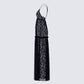 Marina Black Lace Sheer Maxi Dress