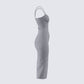 Ilana Grey Rib Sweater Dress