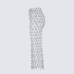 Jovita Silver Rhinestone Chain Midi Skirt