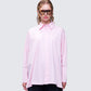 Hesper Pink Box Cut Shirt model front