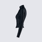 Tana Black Mockneck Top