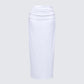 Cerelina White Jersey Maxi Skirt product front
