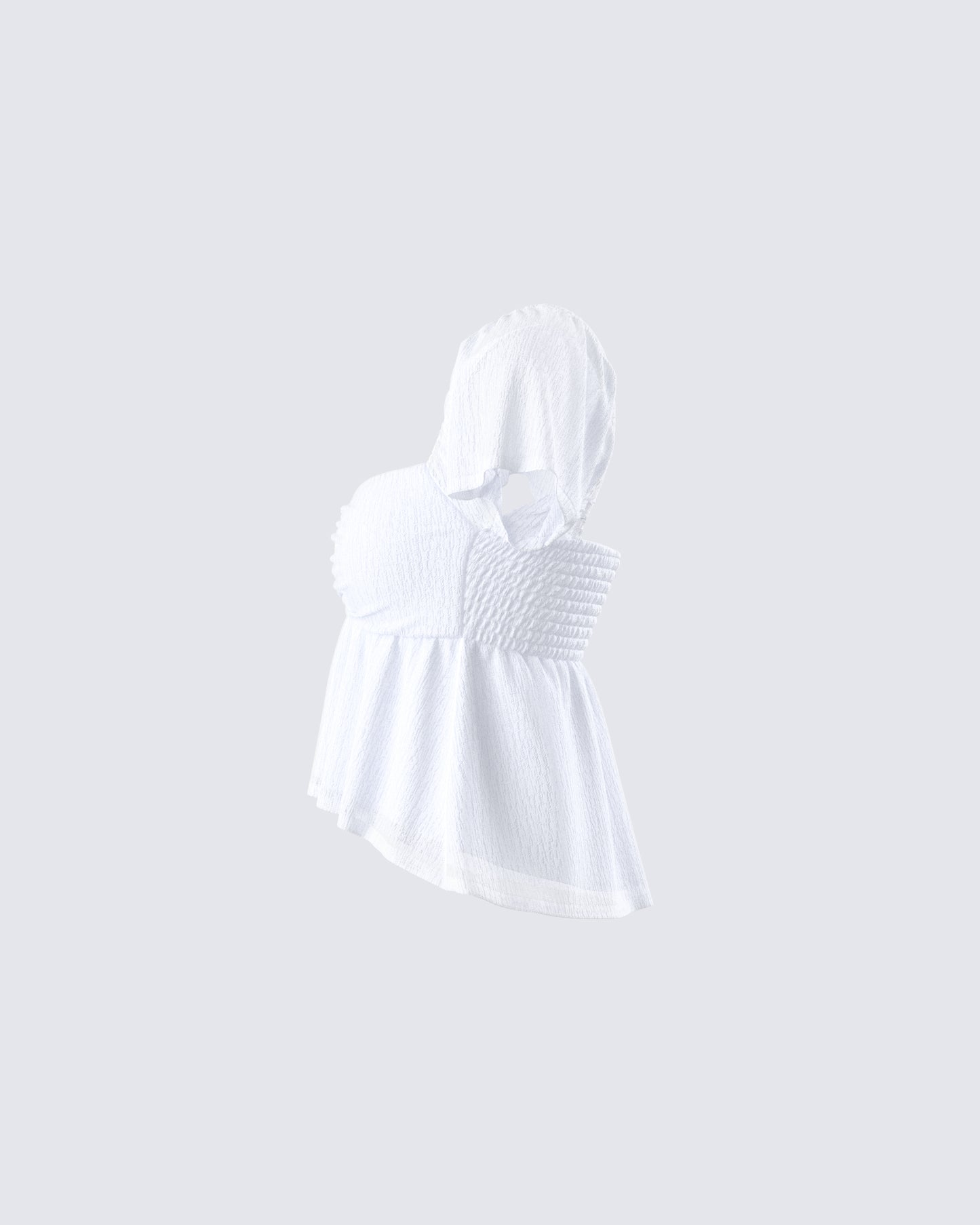 Emersyn White Babydoll Top